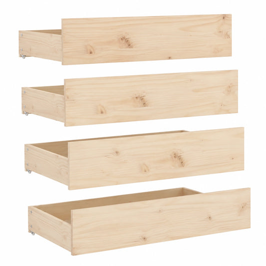 Lit, avec rangement, avec tiroirs, sur roulettes, 4 pièces, pour la chambre